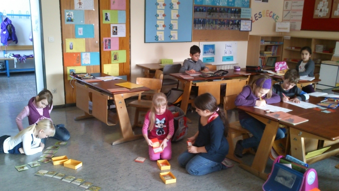 Die Kinder lernen von Anfang an selbstständig zu arbeiten